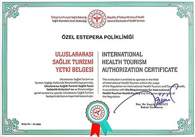 Health Tourism Authorization Certificate